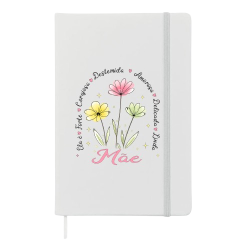 Bloco de Notas “Mãe” com Flores – Presente Útil e Especial