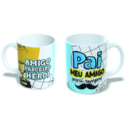 Caneca Pai Meu Amigo Para Sempre – Amigo, Parceiro e Herói Caneca Pai Meu Amigo Para Sempre – Amigo, Parceiro e Herói