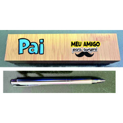 Caixa com Caneta “Pai Meu Amigo Para Sempre” Caixa com Caneta “Pai Meu Amigo Para Sempre”